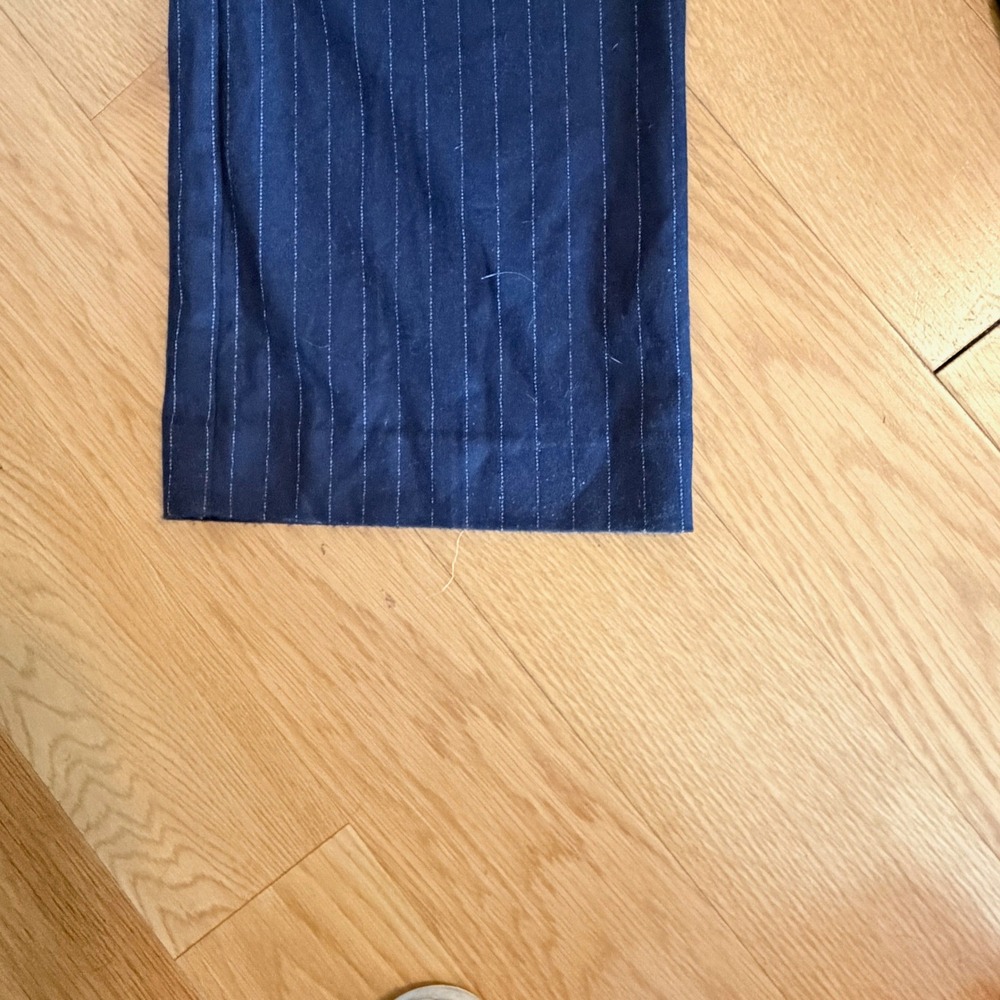 FAVORITE DAUGHTER The Favorite Pants in Navy Blue with White Pinstripes Size 10 - Picture 9 of 12